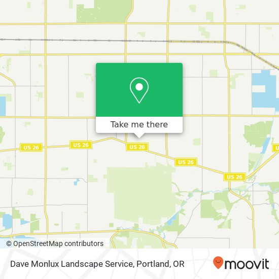 Dave Monlux Landscape Service map