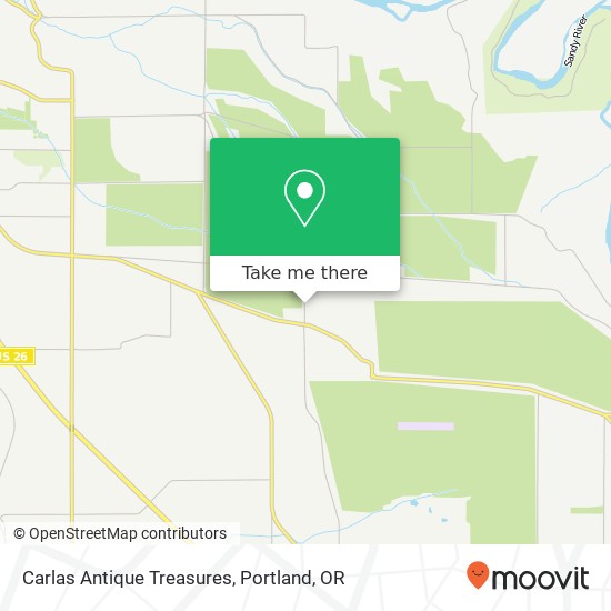 Carlas Antique Treasures map