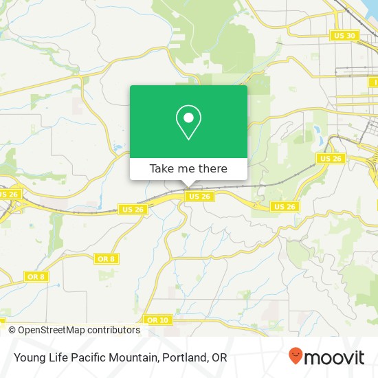 Young Life Pacific Mountain map