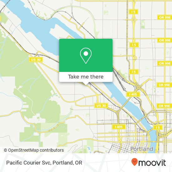 Pacific Courier Svc map