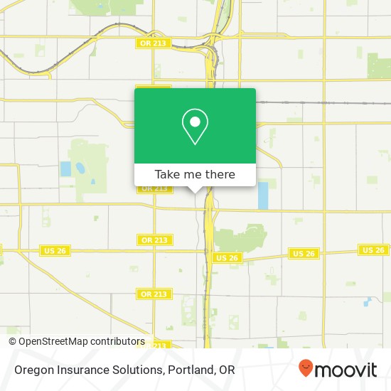 Mapa de Oregon Insurance Solutions
