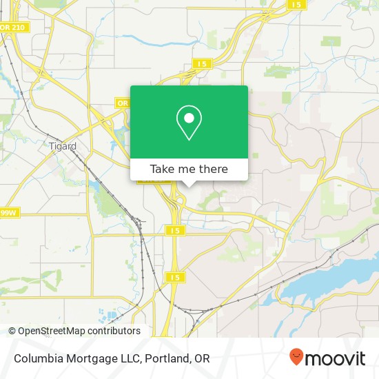 Mapa de Columbia Mortgage LLC