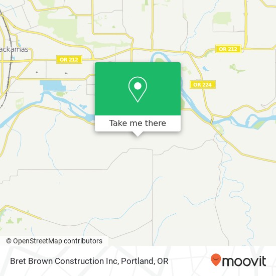 Bret Brown Construction Inc map