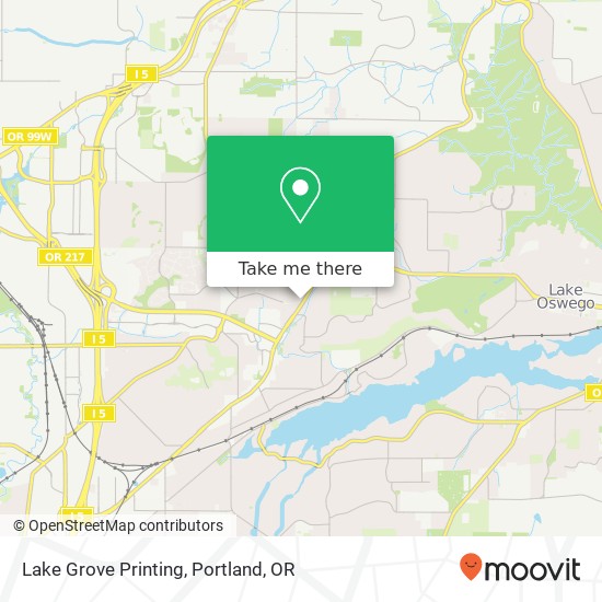 Lake Grove Printing map