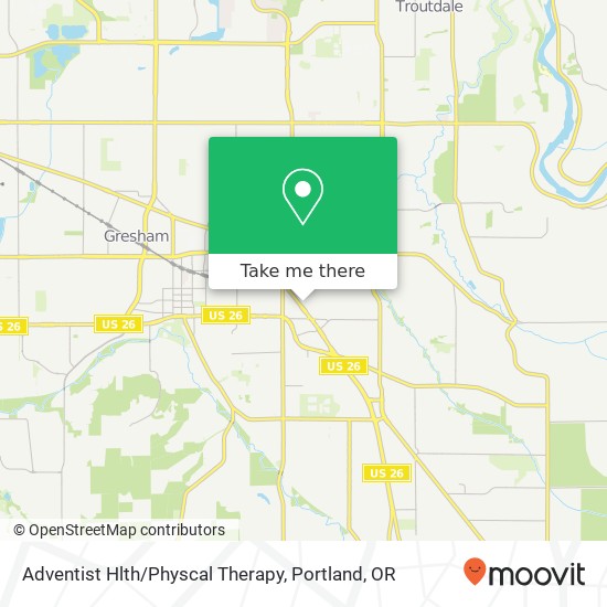 Adventist Hlth/Physcal Therapy map