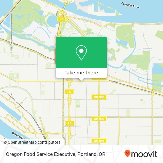 Oregon Food Service Executive map