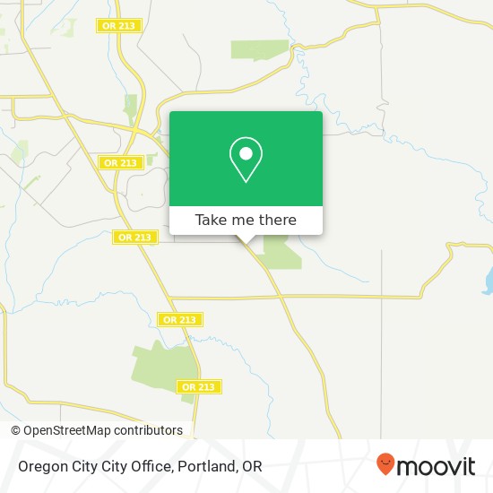 Oregon City City Office map