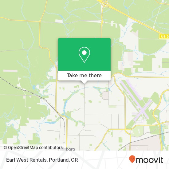 Earl West Rentals map