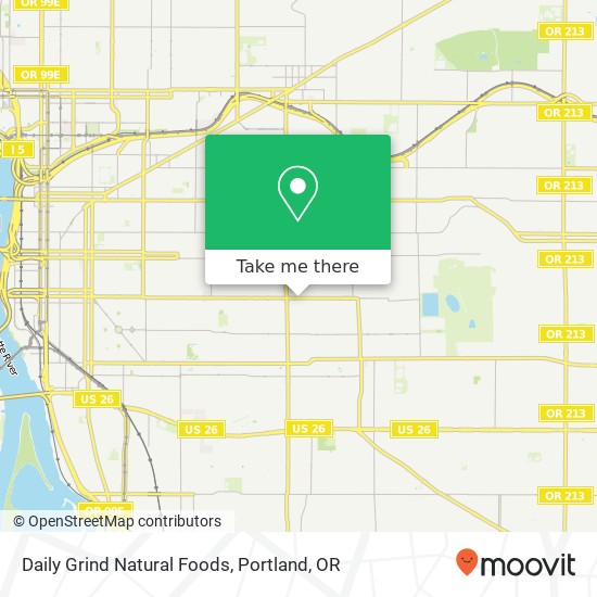 Mapa de Daily Grind Natural Foods