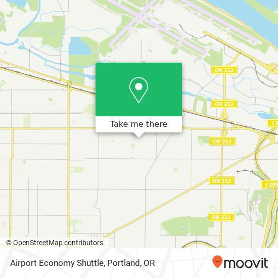 Airport Economy Shuttle map