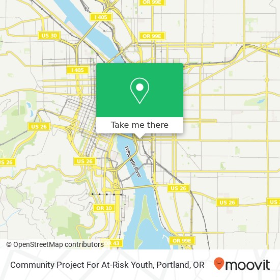 Community Project For At-Risk Youth map