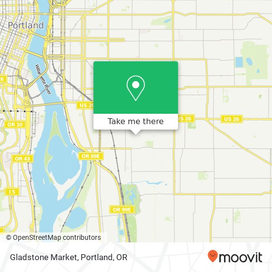 Mapa de Gladstone Market