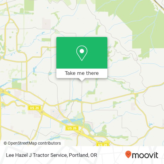 Mapa de Lee Hazel J Tractor Service