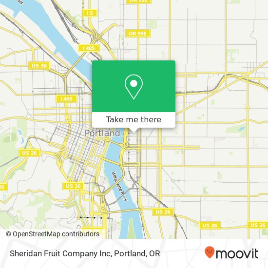 Sheridan Fruit Company Inc map