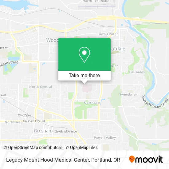 Legacy Mount Hood Medical Center map