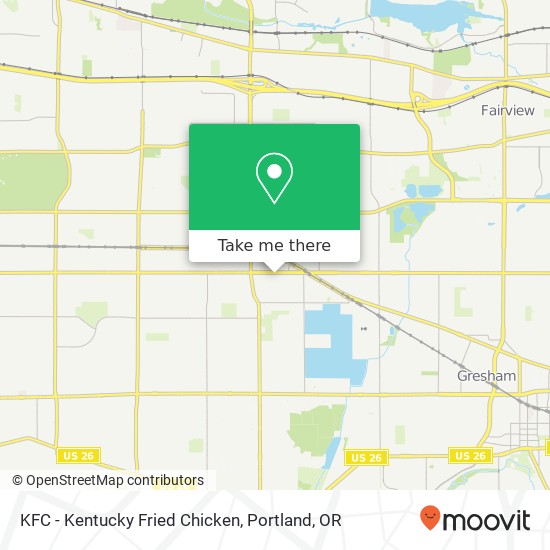 Mapa de KFC - Kentucky Fried Chicken