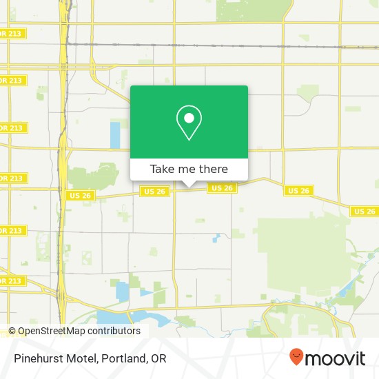 Mapa de Pinehurst Motel