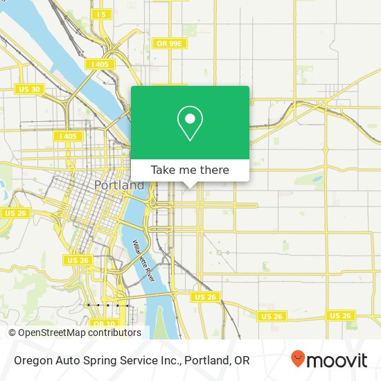 Mapa de Oregon Auto Spring Service Inc.