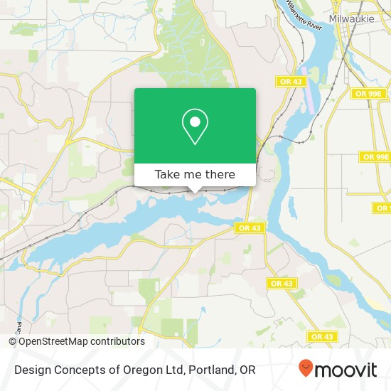 Design Concepts of Oregon Ltd map