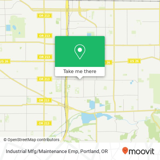 Mapa de Industrial Mfg/Maintenance Emp