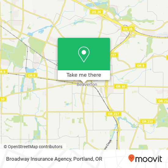 Mapa de Broadway Insurance Agency