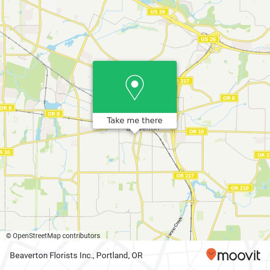 Beaverton Florists Inc. map