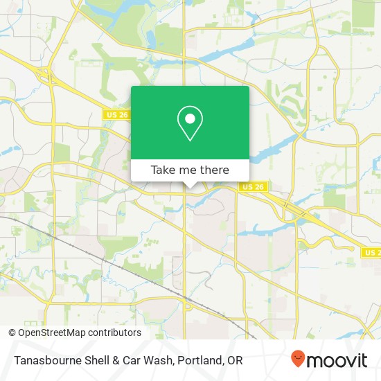 Mapa de Tanasbourne Shell & Car Wash