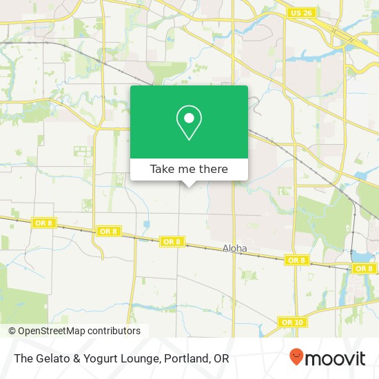 The Gelato & Yogurt Lounge map