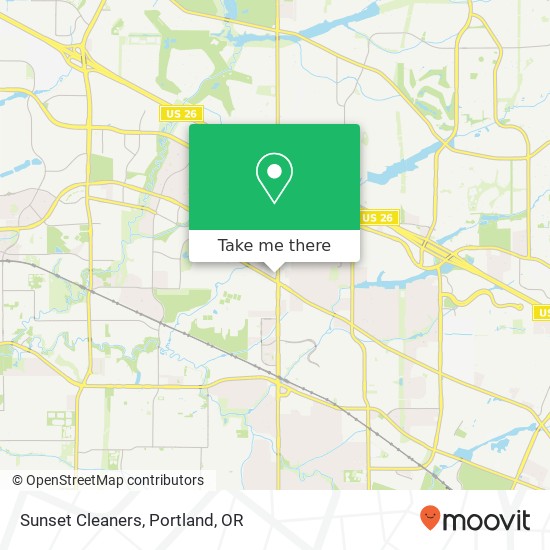 Sunset Cleaners map