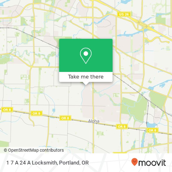 1 7 A 24 A Locksmith map