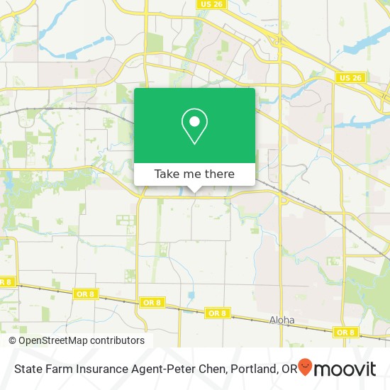 State Farm Insurance Agent-Peter Chen map