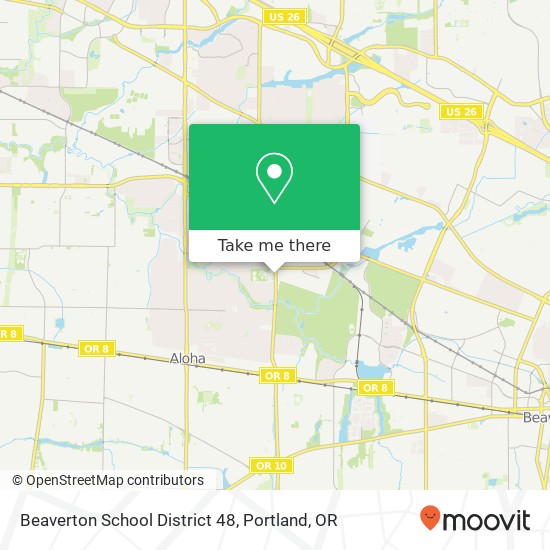 Beaverton School District 48 map