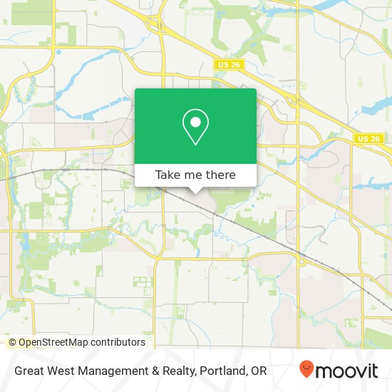 Great West Management & Realty map