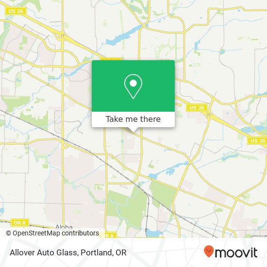 Allover Auto Glass map