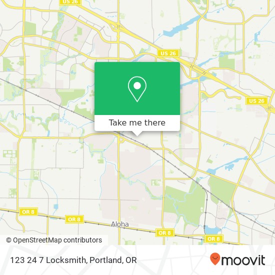 123 24 7 Locksmith map