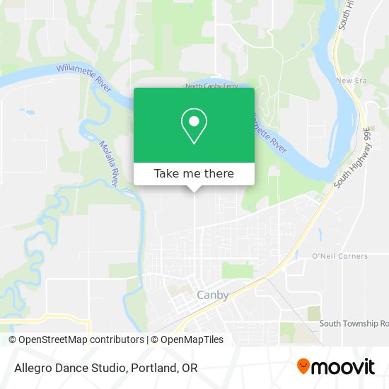 Allegro Dance Studio map