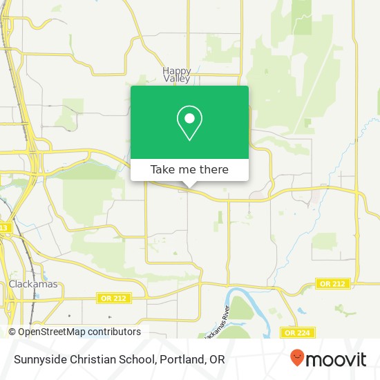 Mapa de Sunnyside Christian School