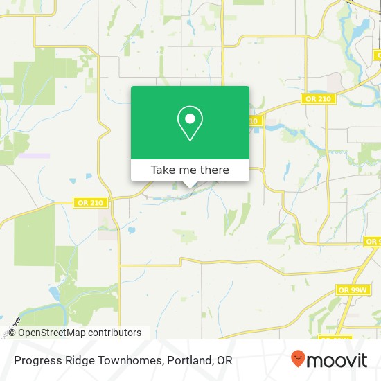 Mapa de Progress Ridge Townhomes