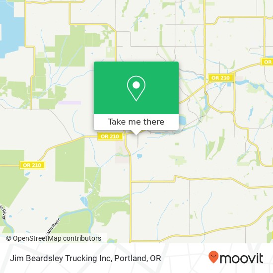 Jim Beardsley Trucking Inc map