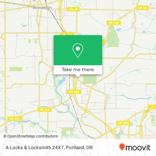 A Locks & Locksmith 24X7 map