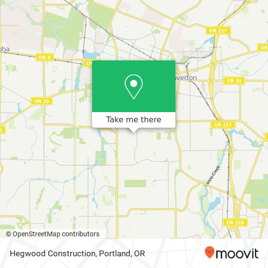 Hegwood Construction map