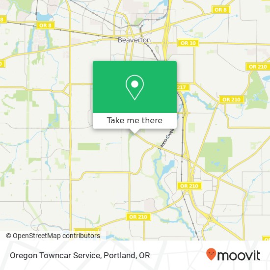 Oregon Towncar Service map