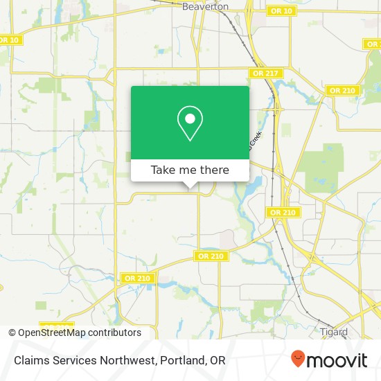 Mapa de Claims Services Northwest