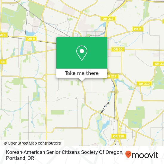 Mapa de Korean-American Senior Citizen's Society Of Oregon