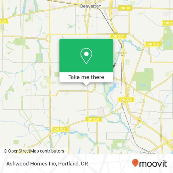 Mapa de Ashwood Homes Inc