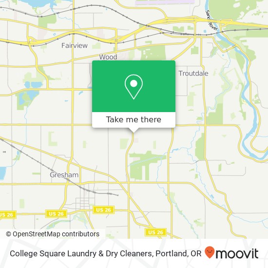 Mapa de College Square Laundry & Dry Cleaners