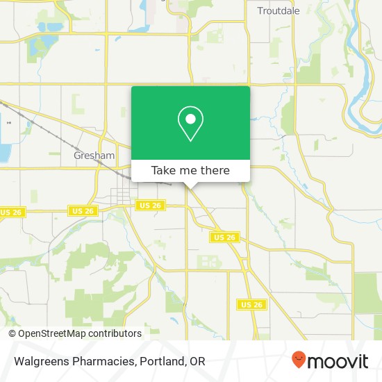 Walgreens Pharmacies map