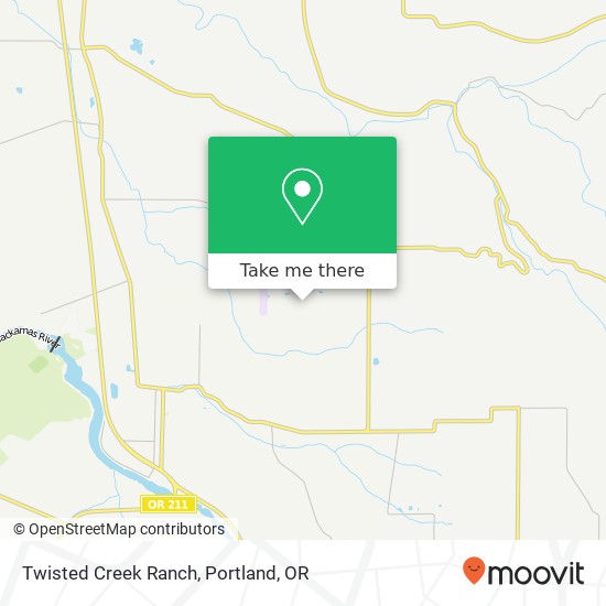 Mapa de Twisted Creek Ranch