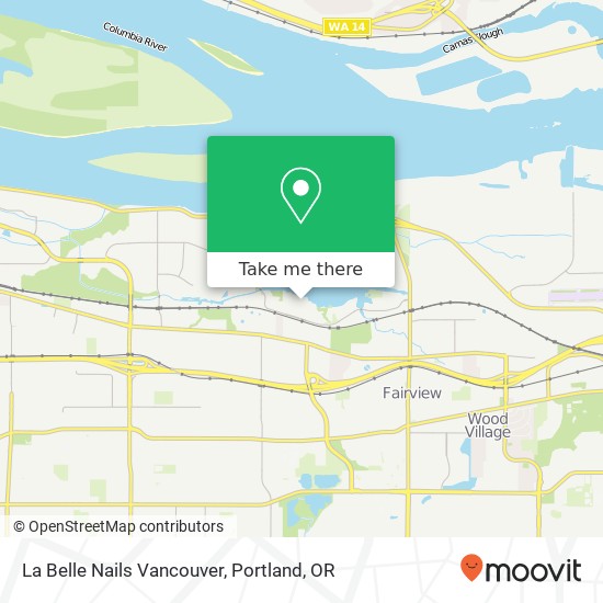 Mapa de La Belle Nails Vancouver