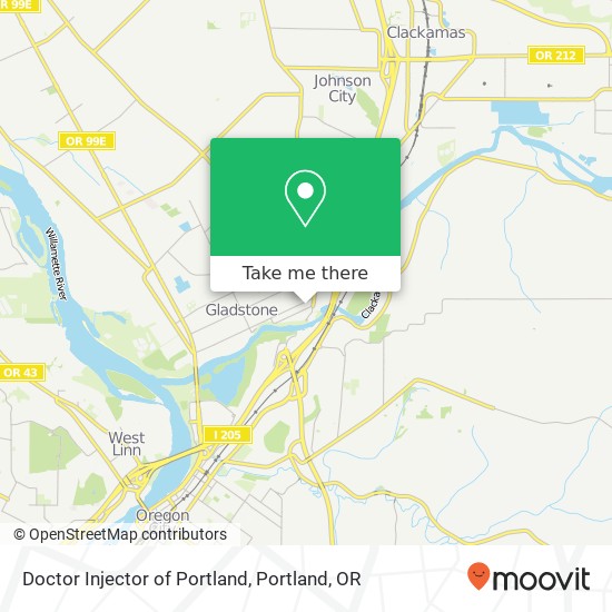 Doctor Injector of Portland map